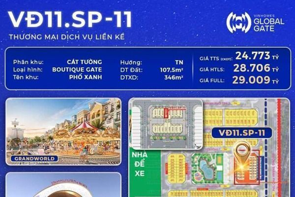 VĐ11.SP-11 Shop Boutique PHỐ XANH - GLOBAL GATE